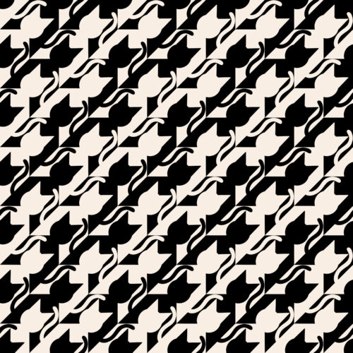 Catstooth Black and Cream