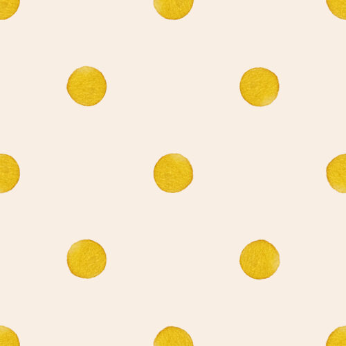 Gold Polka Dot Cream