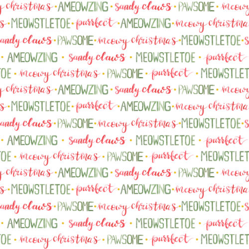 Meowy Christmas Script with Dots
