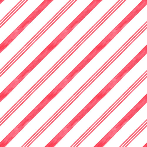 Watercolor Candy Cane Stripe