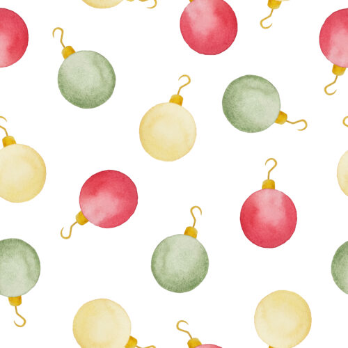 Watercolor Christmas Ornaments