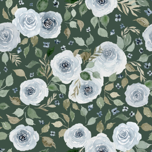 Mountain Floral on Evergreen