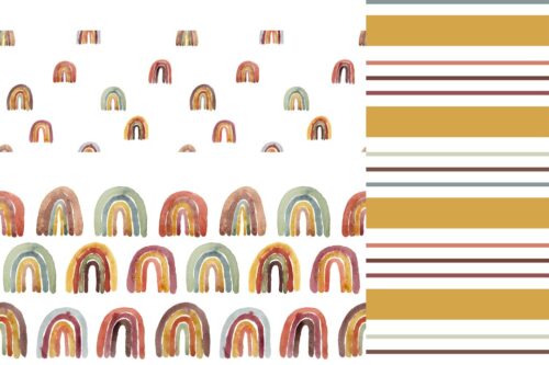 Muted Watercolor Rainbow