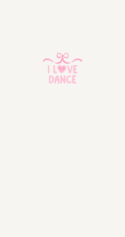 I Love Dance Panel Carnation Pink and Flushing Pink