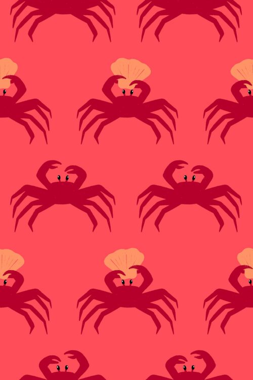 Crab Walk Neon Coral