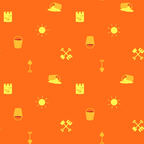 Sandcastle Beach Tools Neon Orange