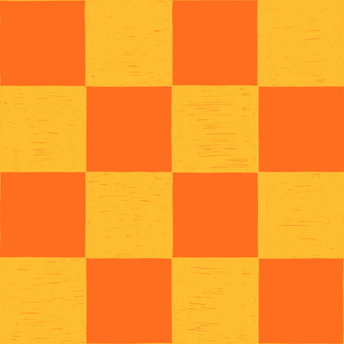 Sandcastle Sandy Check Neon Orange