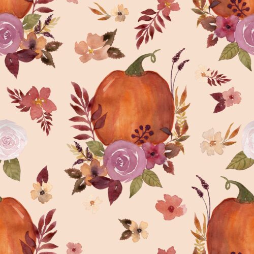 Pumpkin Floral Cream