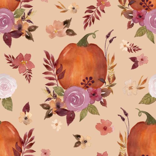 Pumpkin Floral Eggshell