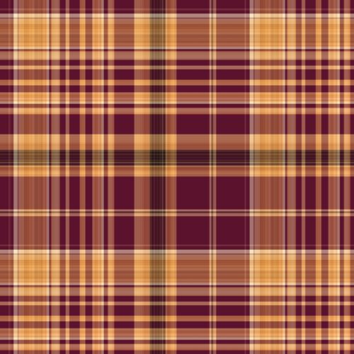 Maroon Sunflower Plaid