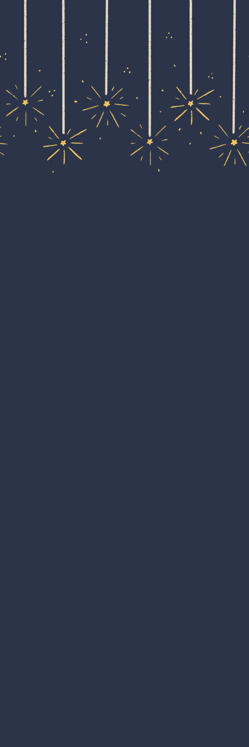 Sparkler Border Midnight Blue