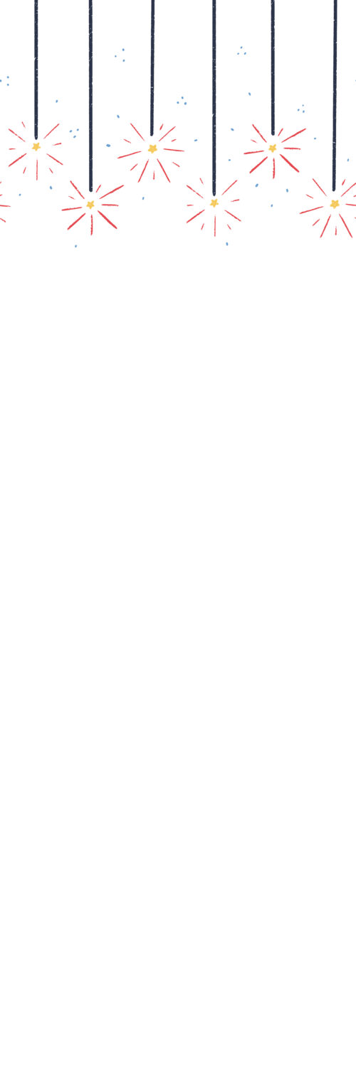 Sparkler Border White