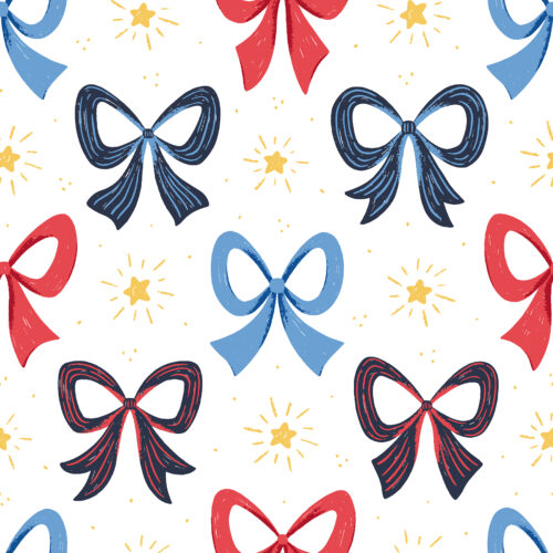 Sparkler Stars and Bows White