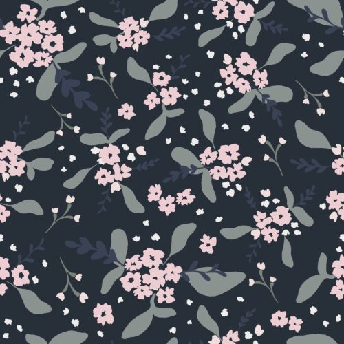 Springtime Midnight Floral