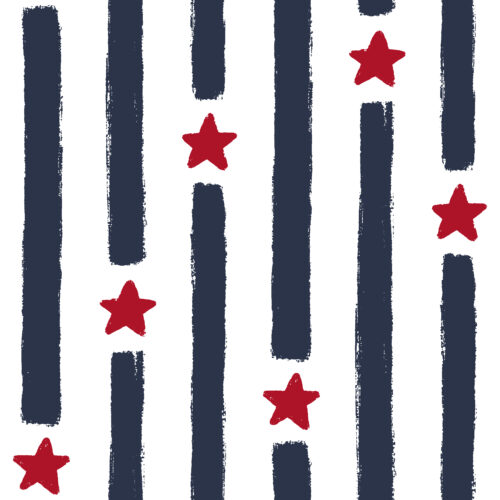 Stars & Stripes White and Midnight Blue