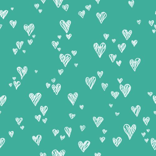 Jade Scribble Hearts