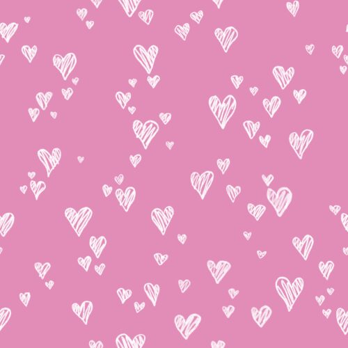 Pink Scribble Hearts