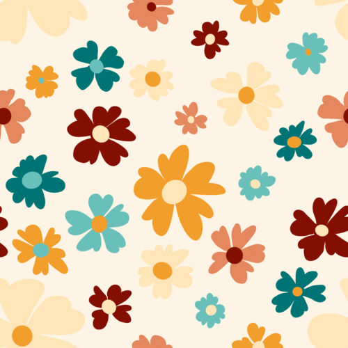 Groovy Floral Cream