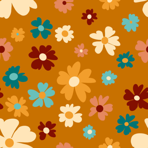 Groovy Floral Mustard