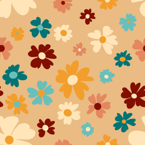 Groovy Floral Tan