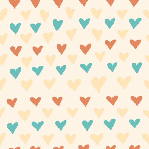 Vintage Hearts Cream