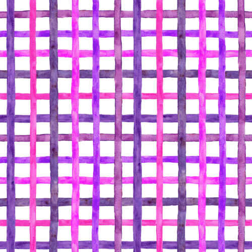 Watercolor Grid Purple Pink