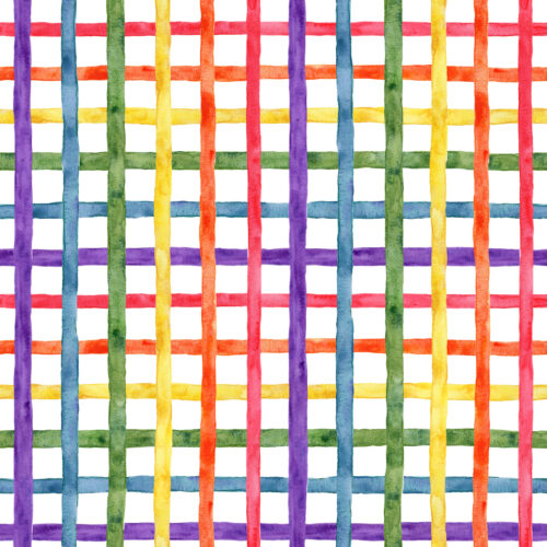 Watercolor Grid Rainbow