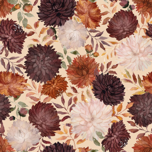 Autumn Enchantment Floral Barely Beige