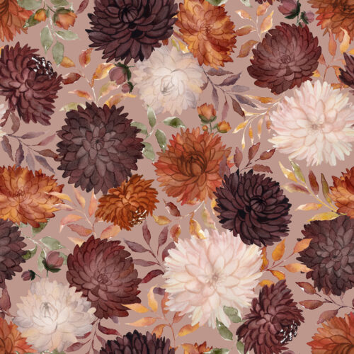 Autumn Enchantment Floral Dusty Rose