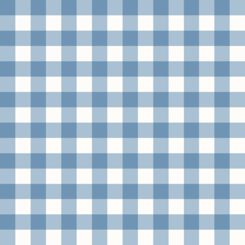 blue gingham