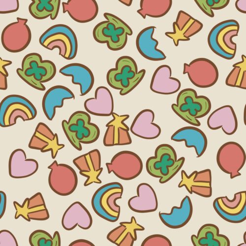 Pastel Rainbow Hearts