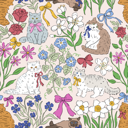 Cat Lovers Floral