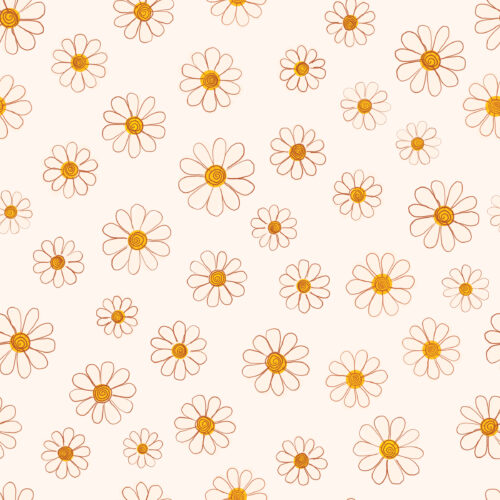 Seamless Gal - 3 Ditsy Daisy Cream