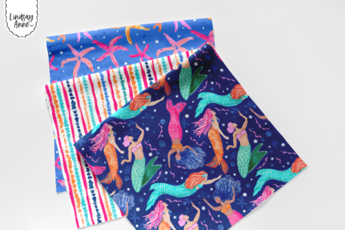 Lindsay Anne - 3 Fabric Mockup Mermaid