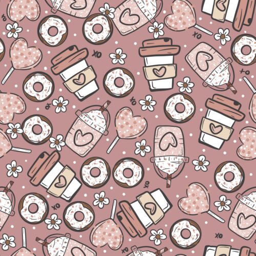 Pink Donuts Coffee