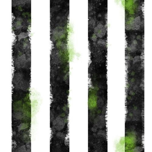 Black Lime Brush Stripes