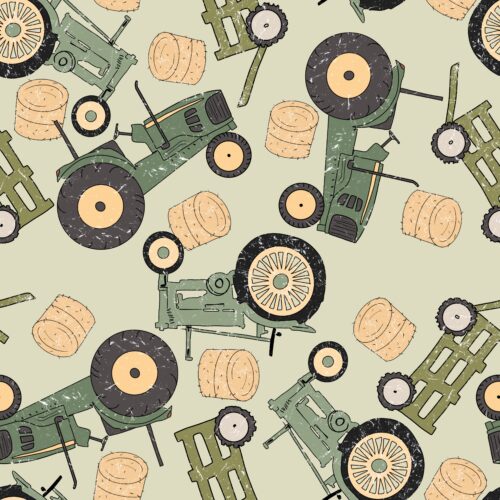 Vintage Tractor Green