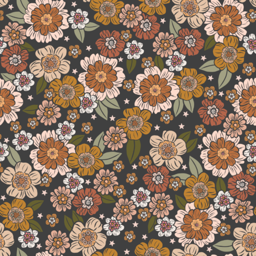 Rust Floral Bloom