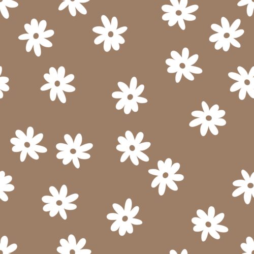 Brown Daisy Grid