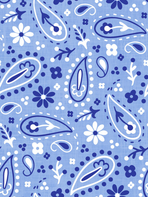 Krystal Winn - All American Cowboy Bandana Blue