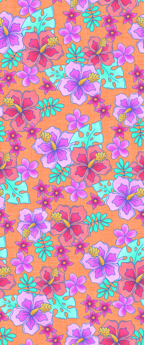 Krystal Winn - Aloha Floral Orange