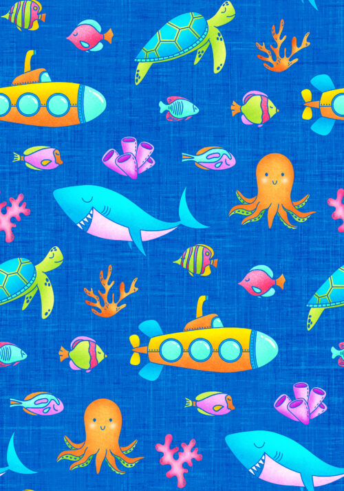 Krystal Winn - Aloha Ocean Friends Blue