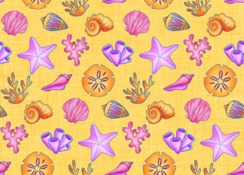 Krystal Winn - Aloha Seashells Yellow