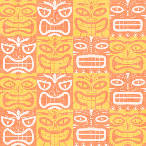 Krystal Winn - Aloha Tiki Check Orange