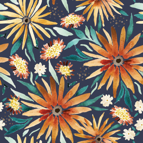 Indy Bloom Designs - Amber Sunflower Fields Blue