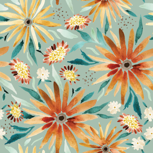 Indy Bloom Designs - Amber Sunflower Fields Sage