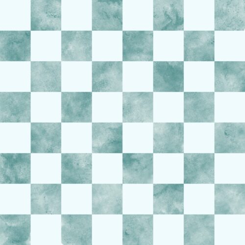 Lindsay Anne - Aqua And Lt Blue Checker