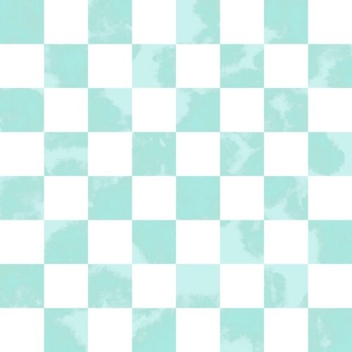 Aqua Watercolor Checker
