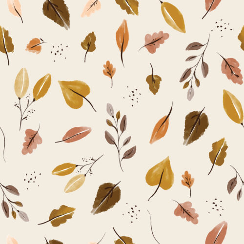 Indy Bloom Designs - Autumn Leaves In Cream