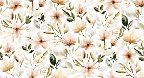 Sara Swanson - Blush Bouquet Jumbo Sepia On White